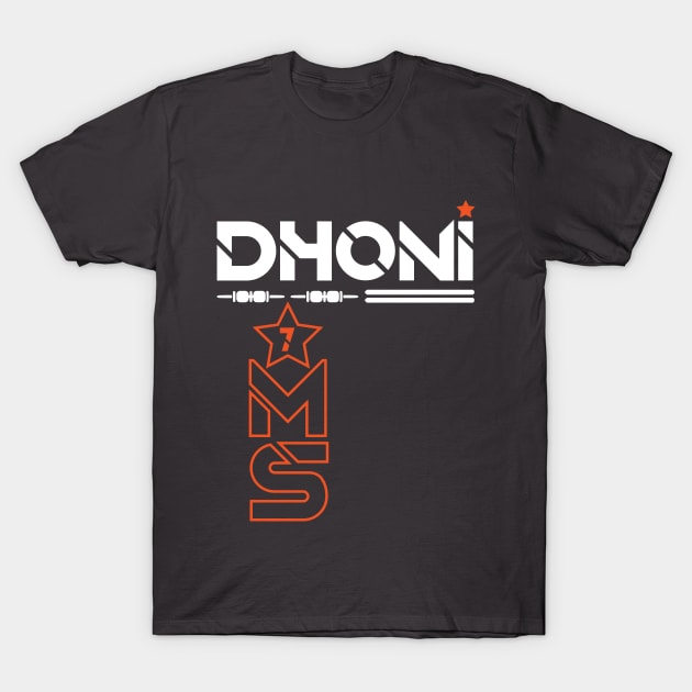 MS Dhoni Mahendra Singh Dhoni Memorabilia T-Shirt by CGD